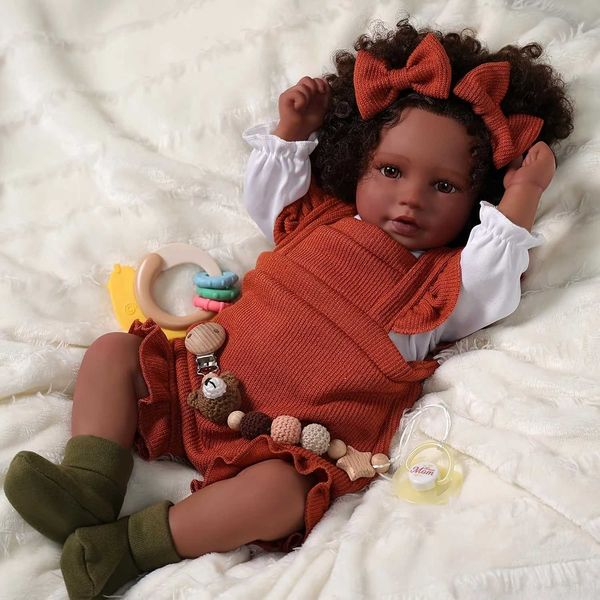 20 Lifelike Reborn Baby Doll Girl - Soft Body Reborn Newborn Baby Doll with Clothes and Toy Gift Z250818