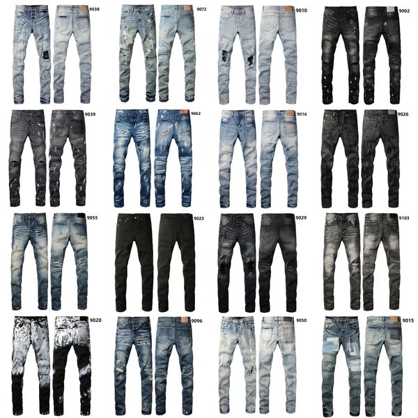 

Men Jeans Ripped Hole Designer Jeans purples jeans Hip Hop Fashion Stretch Skinny Patch Denim Pants Straight Leg Jean Casual Trousers purples brands jeans, Leopard print