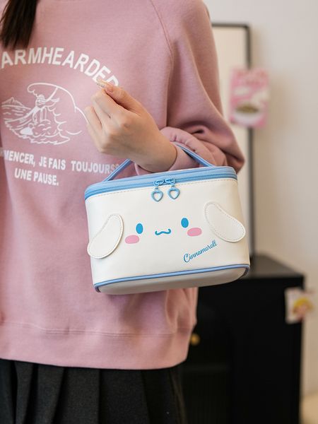 A627 - AAAA Solid color simple corduroy cosmetic bag travel portable carry-on clutch bag with zipper toiletries storage bag