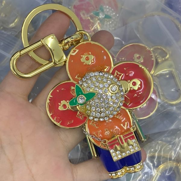 

Designer Keychain Mouse Diamond Chain Design Car Key Chains Bag Charm Favor Wer Pendant Jewelry Keyring Fashion