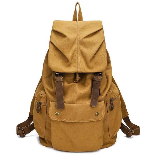 Canvas Men's Women's Rucksack Backpack Travel Satchel Laptop School Shoulder Casula Bag high-quality
