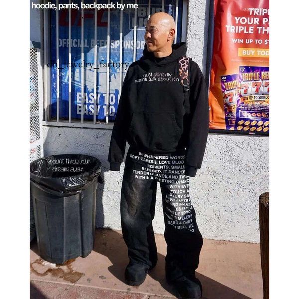 

Men's Jeans Y2K Men Vintage American Pattern Letter Streetwear Gothic Harajuku Hip Hop Women Fashion Casual Wide Leg a06, A01