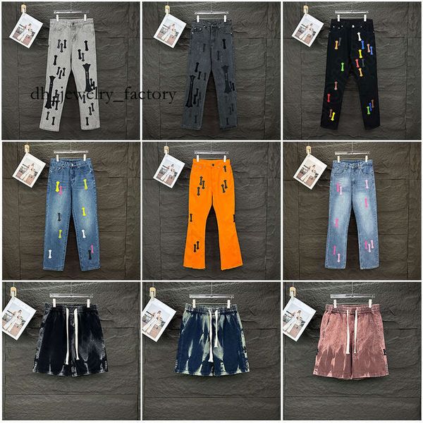 

Chrome Jeans 25 Jeans New Men's Jeans Designer Make Old Washed Straight Trousers Letter Prints Long Style High Quality Luxury Jeans Motorcycle Cross Straight 874, Jeans1