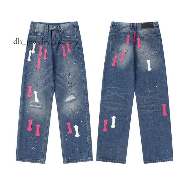 

Chrome Jeans 25 Jeans New Men's Jeans Designer Make Old Washed Straight Trousers Letter Prints Long Style High Quality Luxury Jeans Motorcycle Cross Straight db4, Jeans1