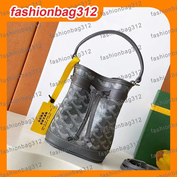 

Luxury handbag designer Bucket Bags high quality Totes shoulder bag String Bucket mini bag Top Handle Bags crossbody bag leather courier shoulder bag jacquard bag, #13