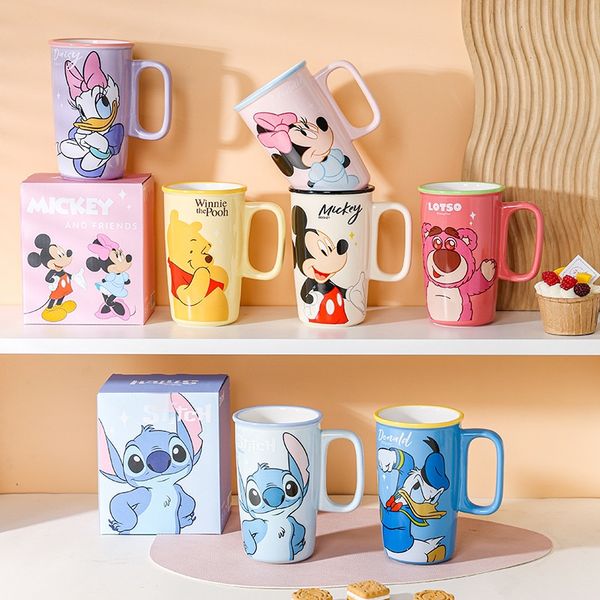 2025 New Arrival Premium Large-Capacity Cartoon Mugs - High-Design Home Milk Cups | Cute Office Water Mugs Cartoon Peripheral Drinkware