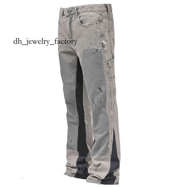 

Galeryly Jeans Dept Men's Jeans Men's Denim Work Pants Fashion Stretch Patch Denim Stacked Flare Pants 5e3, Lightgrey