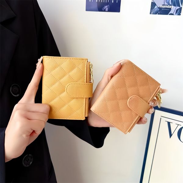 

Caviar Card holder designer card holder porte carte coin purse portefeuille card wallet portafoglio pocket organizer women clutch bag porte monnaie Khaki wallet, Color15