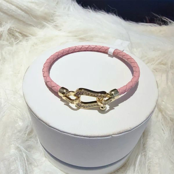 

Charm Elegant Bracelet Jewelry Designer Charm Bracelet Fashion Color Diamond Braided Hand Rope Bracelet For Women Bracelet Jewelry
