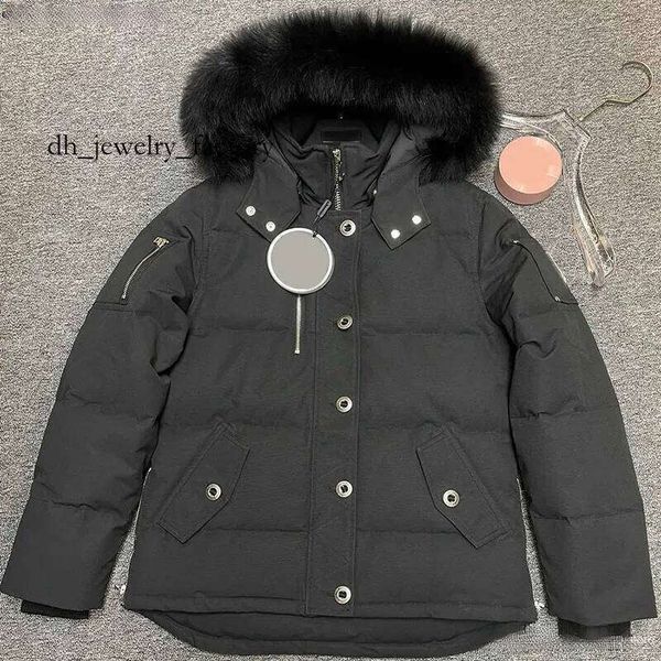 

Moose Down Jacket Men's Fur Collar Parka Winter Waterproof White Duck Coat Cloak Doudoune Men And Women Casual Wear Cotton Lightweight Warmth 44c, Olive