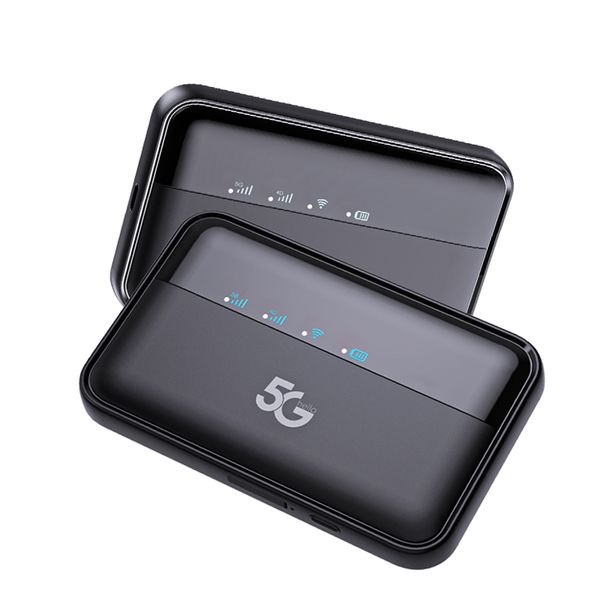MiFi Pocket wifi 5G with Sim Slot Dual Band 5.8Ghz 10000mAh Battery Ultra-long Battery Life WiFi6 Suitable for Mobile Office Work and Travel.
