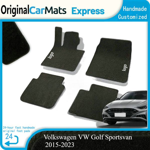 

Car Floor Mats For Volkswagen VW Golf Sportsvan 2015-2023 Waterproof TPE Foot Covers Matt Muds Liner Carpets Rug Car Accessories