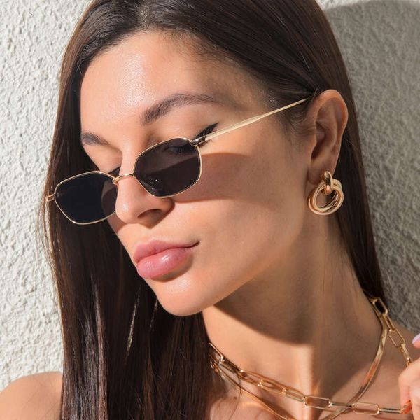 Womens Sunglasses Fashion Designer Sunglasses for Women Luxury Sunglass Men Polygon Frame Glasses