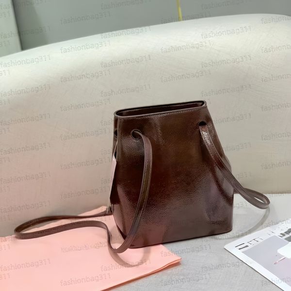 

Designer bags Luxury Bag backpack crossbody bag Oil wax leather mini handbag with drawstring double shoulder strap single shoulder bag brown women travel bag, Color4