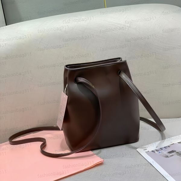 

Designer bags Luxury Bag backpack crossbody bag Oil wax leather mini handbag with drawstring double shoulder strap single shoulder bag black women travel bag, Color5