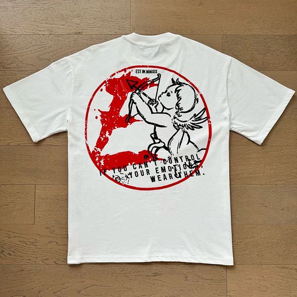American Trend T-shirt Short Sleeve High Street Print Summer Cotton Tops Tees One Day Shipped Out