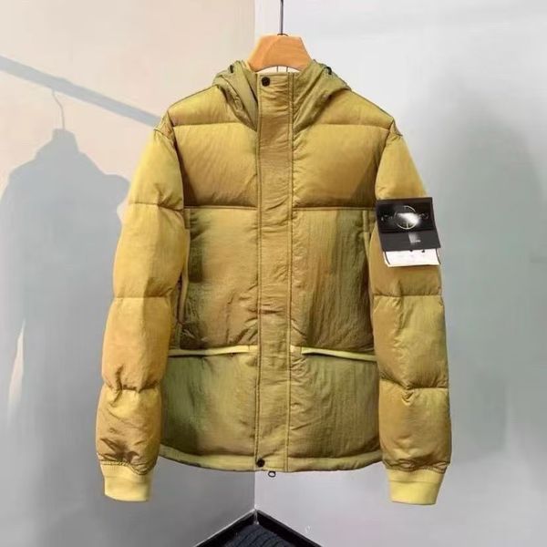 

Mens Downs Coats Budge Sleeves Jackets Puffy Down Jacket Classic Man Hoodie Designer Tops Slim Windbreaker Warm Top Down Coats Wind Coat, S1