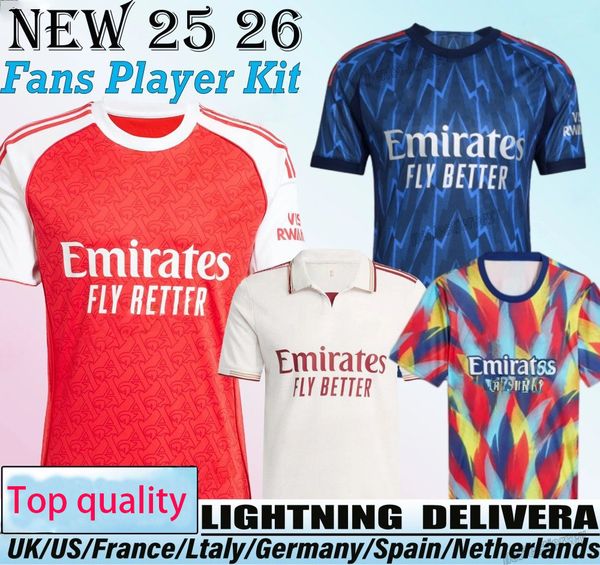 

Arsenalfootball shirt SAKA Martin Zubimendi MARTINELLI soccer jerseys Men Kids kit ODEGAARD Nwaneri SALIBA RICE HAVERTZ CALAFIORI Skelly RAYA shirt, Home