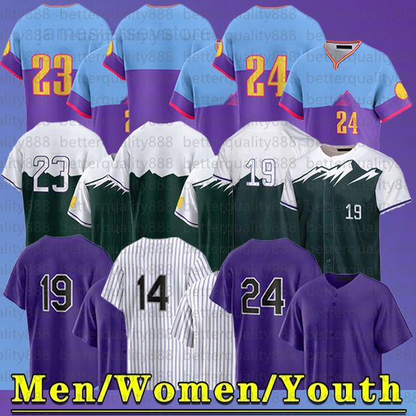 New City Connect coloradoS Baseball Jersey rockies jersey Kris Bryant jersey Brenton Doyle Ryan McMahon No