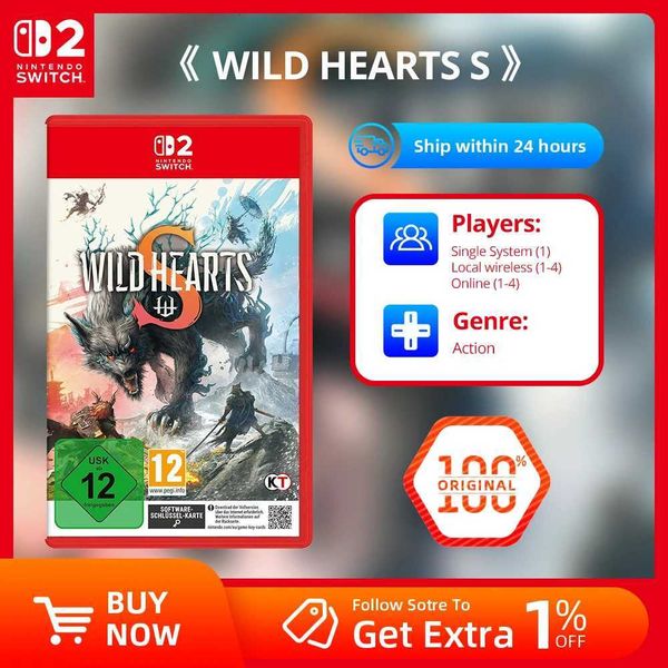 2 Game Switch - WILD S - Physical Game Card for Switch 2 Y250822