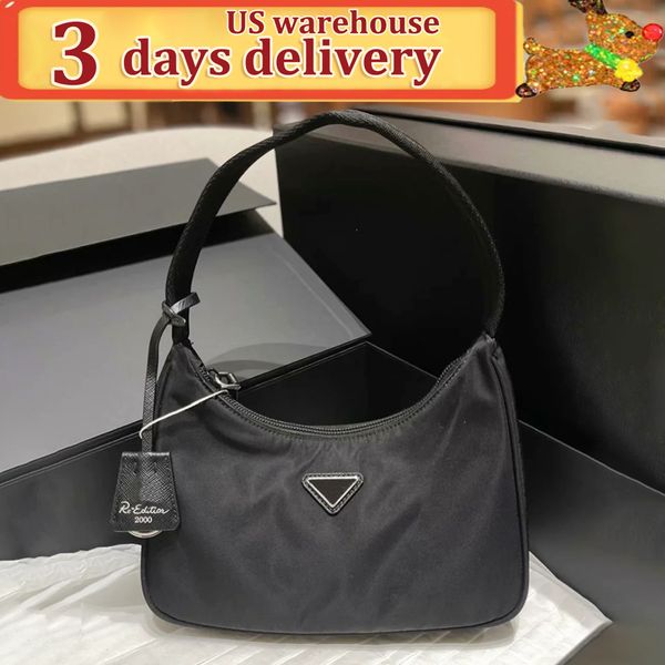 Designer Bag Re Edition Nylon 2005 2000 Shoulder Bag Luxury Bag Women's Fashion 3 Pieces Hobo Cross Body Purse Sales Lady Wallet Canvas Best Gift Nylon Underarm Bag