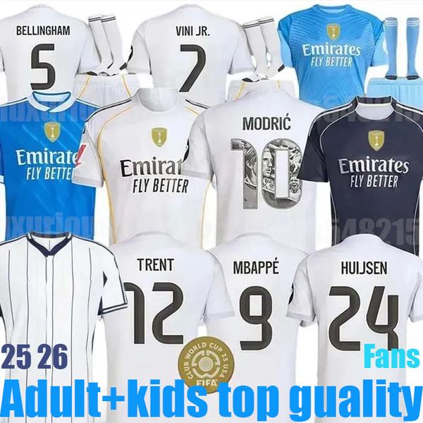 

25 26 camiseta Reals madrids soccer jersey MBAPPE BELLINGHAM maillot kids football jersey real madridsoccer jersey T -Shirt MODRIC VINI JR men kits football shirts, Red