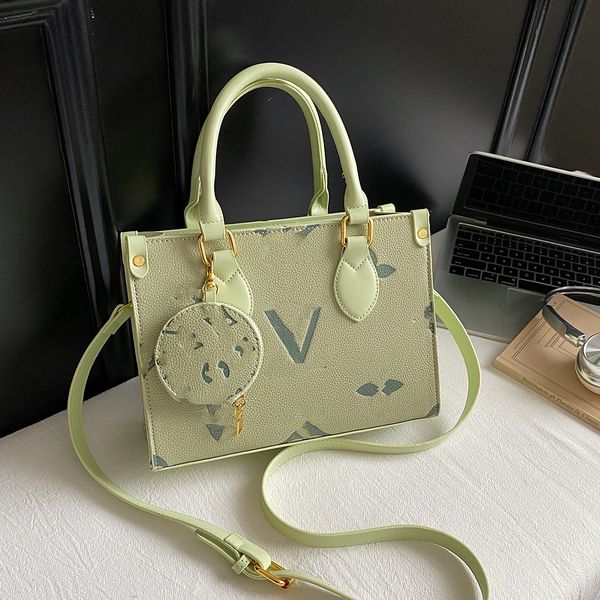 

Tote bags Sac Leather Handbags High Quality On the go Shoulder Fashion Crossbody Bags Designer Women Handbag Purse fashion Lady bag, White