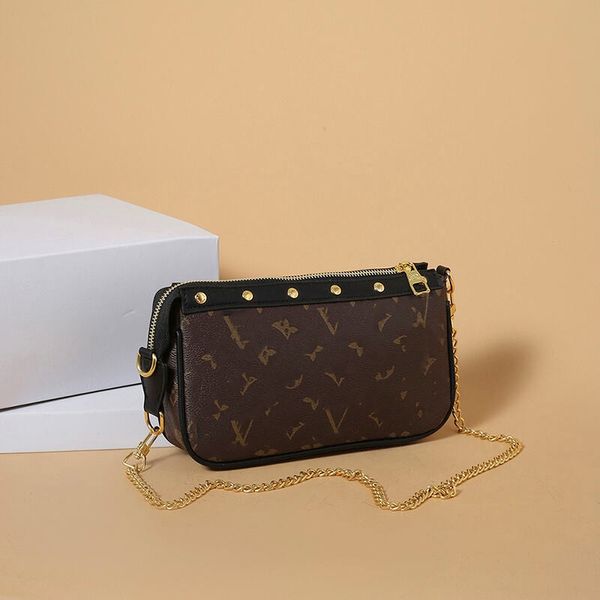 

Designer Women Shoulder Bag Chain Crossbody Handbag Purse Wallet women underarm High Quality Fashion Leather hobo cross body bag sacoche, White