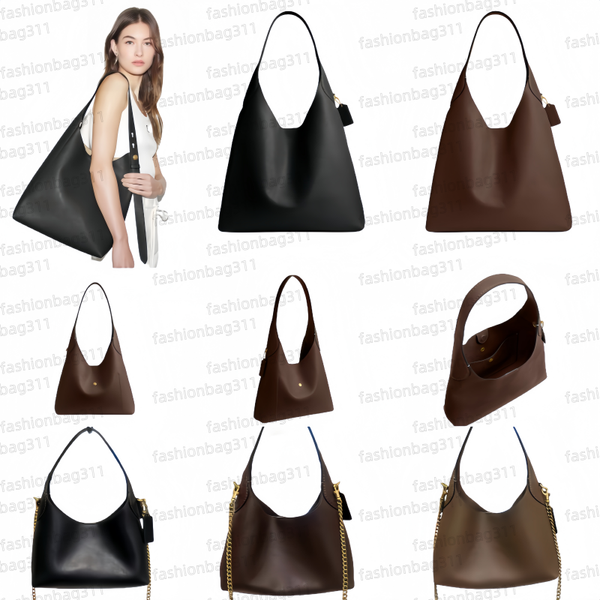 

Designer Bags Luxury bag Brooklynn tote bag 28 single shoulder bag 39 lager capacity shoulder bag hobo bag underarm bag Plain Genuine Leather black casual handbag, Box