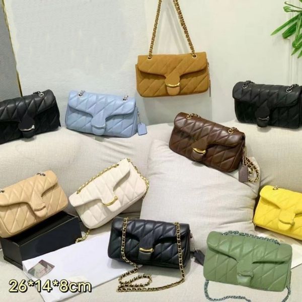 

Women's Fashionable Shoulder Bag Crossbody Bag Designer Fashion Commuter Bag Solid Color Chain Handbag, Bag 8