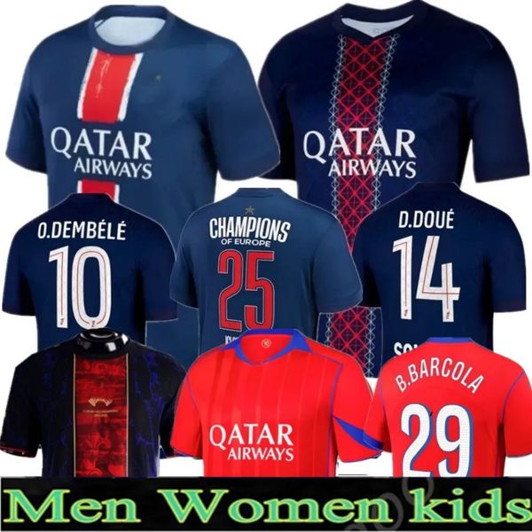 

25 26 maillot de foot soccer jerseys KOLO MUANI O.Dembele ASENSIO HAKIMI Ugarte football shirt hommes enfants MEN kids KIT LEE KANG IN away 123, Colour 5