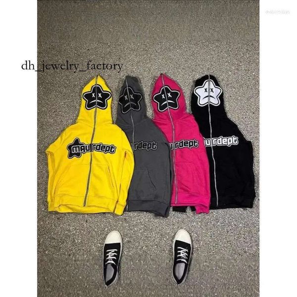 

Men's Hoodies 2025 Autumn And Winter Star Printed Casual Personalized Hoodie Loose Cardigan Women's Top Zipper Sweatshirt eda, Yellow