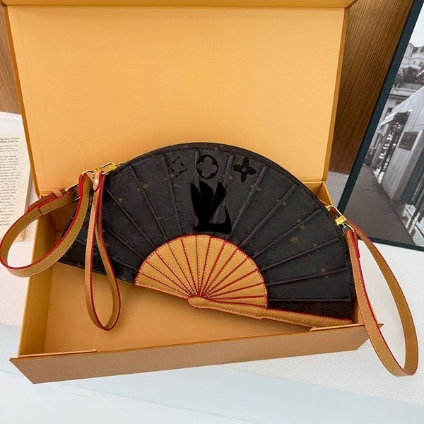 

Pink sugao women Fan-shaped bag shoulder crossbody bags fashion luxury high quality genuine leather handbag purse shopping bag552, Red