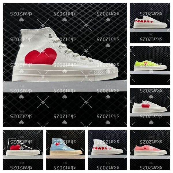 Casual Platforms Designer Canvas High Low Chucks Tennis Black White Grey Blue Red Shoes Sneakers 2025