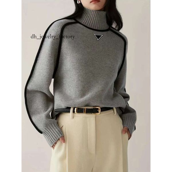 

Women's designer sweaters High-end Loose Autumn and Winter Soft Basic Women Embroidered Sweater Pullover Cotton Fashion Trendy Knitted Top ca6, White