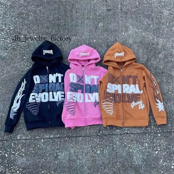

Hip-hop American High Street Cardigan Hoodies Women Y2K Casual Oversized Hooded Sweatshirt Gothic Style Loose Jacket Hoodie eea, Pink