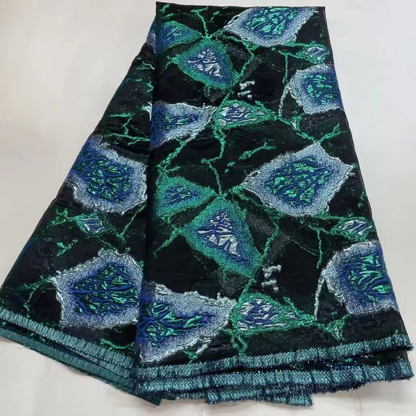 

Pink Jacquard Brocade Fabric Transparent Tulle Mesh Fabric Geometric Design for DIY Elegant Ladies Party Dress Material 5 Yard