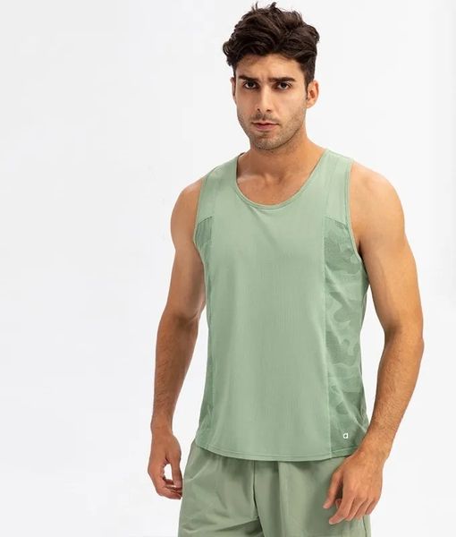 A168 Designer Men Tank Shirts Yoga Short Sleeve High Street Loose Quick Drying Casual Shirt Outdoor Running Tops for Men