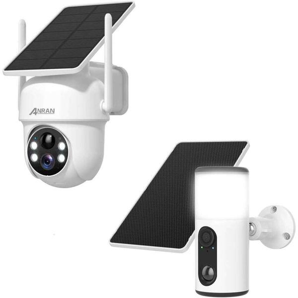 

ANRAN Q04 Cameras Wireless Outdoor & F2M3 Solar Door Light Security Camera
