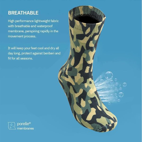 

Source Factory Sports Socks Waterproof Suitable for Cycling Fishing Hiking Snowboarding Warm Winter Socks Mid-Length Boots, Blue