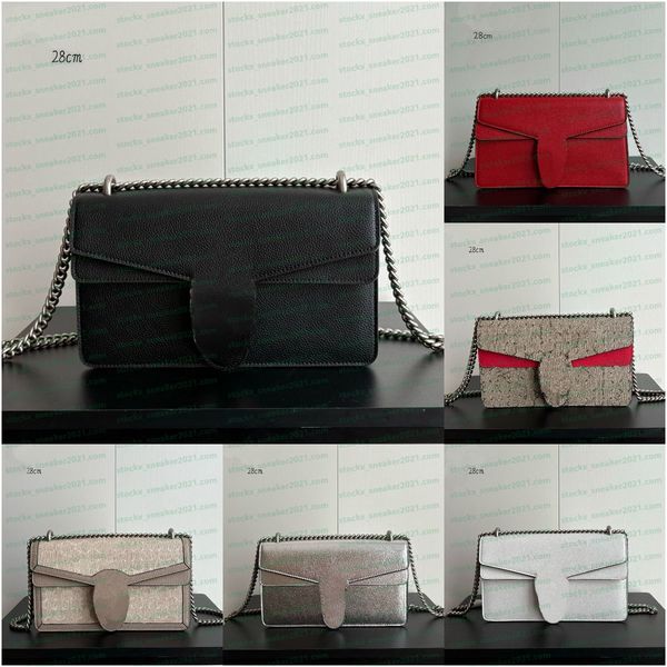 

Women's Fashionable Shoulder Bag High-Quality Leather Canvas Crossbody Chain Bag Designer Bag With Monogram Pattern, Color 14