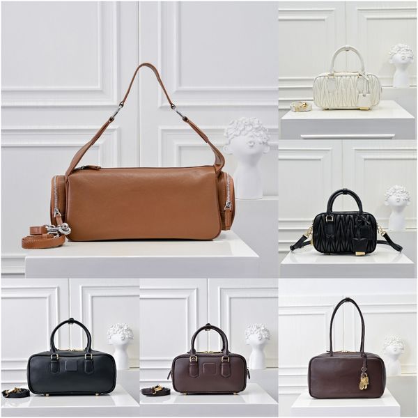 

Designer Bag Women's Fashionable Shoulder Bag Classic Pleated Design Solid Color Crossbody Handbag Large Capacity Pillow Bag, Color 4