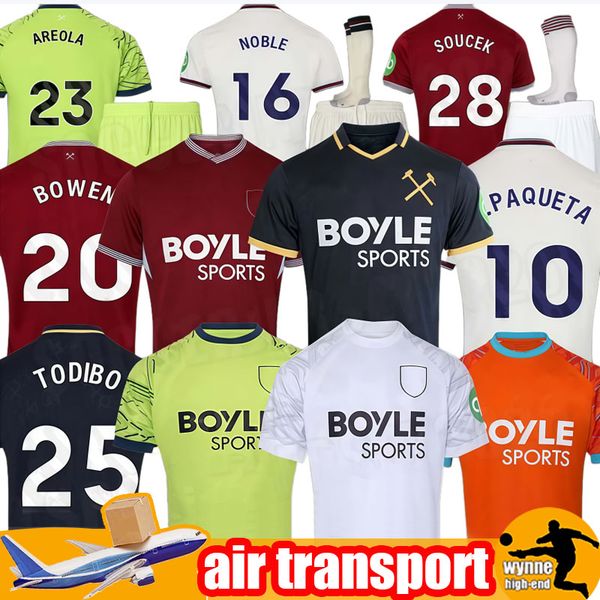 L.PAQUETA WARD-PROWSE 24 25 26 Soccer Jerseys ANTONIO SOUCEK INGS 2024 2025 top third blue Football Shirt Uniforms Alvarez KUDUS GUILHERME KILMAN wEsTS BOWEN