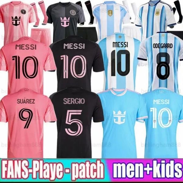 

25 26 ArgentinaS soccer Jerseys MESSIS GARNACHO DE PAUL National Team MARTINEZ KUN AGUERO Maradona Football Shirts 2025 2026 Miamis Martinez FC Women men kids Kit, (player 7)