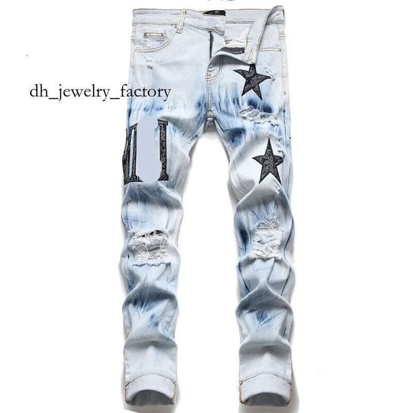 

amirijeand 2025 new designer jeans for men flared baggy Jeans ksubi jeans with Holes Straight Leg Zipper Hip Hop Bikers Motorcycle skinny fit slim jeans 0a4, Beige