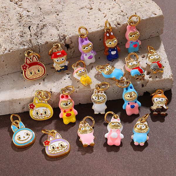 

Necklaces Pendants Pendant Necklaces fashionable cartoon pendant stylish pendant Chic Labubu Jewelry Kits with Distinctive Toy Character Accents