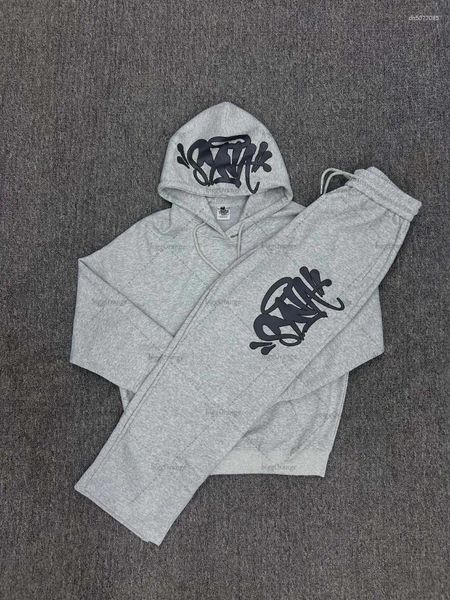 

Men's Tracksuits Casual Harajuku Hip-hop High Street Streetwear Sweatshirt Women Retro Letter Printing Trendy Brand Loose Wide-leg Pants, A1