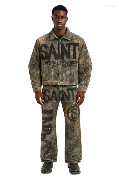 

Men's Jackets Autumn Y2K Vintage Studded Denim Jacket Mens Womens Clothing Distressed Letter Patchwork Embroidery Baggy Coat Graphic Number, A1