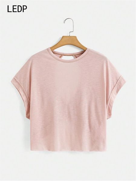 221706 Million year old pollen T-shirt plus size women's micro pollen breathable ancient ecological art short sleeved shirt