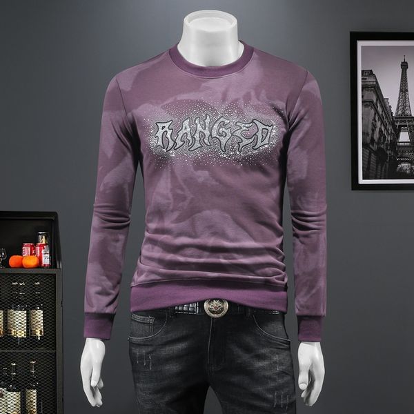 

Designer Mens T Shirt Graphic Print High Street Vintage Spring Autumn Mens Womens Casual Loose Long Sleeve ShirtsS-5XL, Black